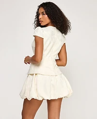 Seni & Cade Juniors' Bubble Button Bows Dress
