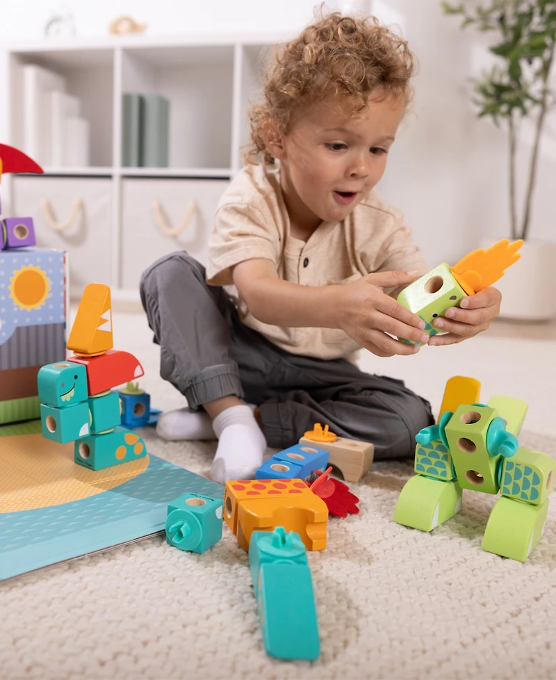 Melissa & Doug Dinosaur Blockables Play Set Toy