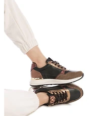 Xti Women's Side Zipper Casual Sneakers By