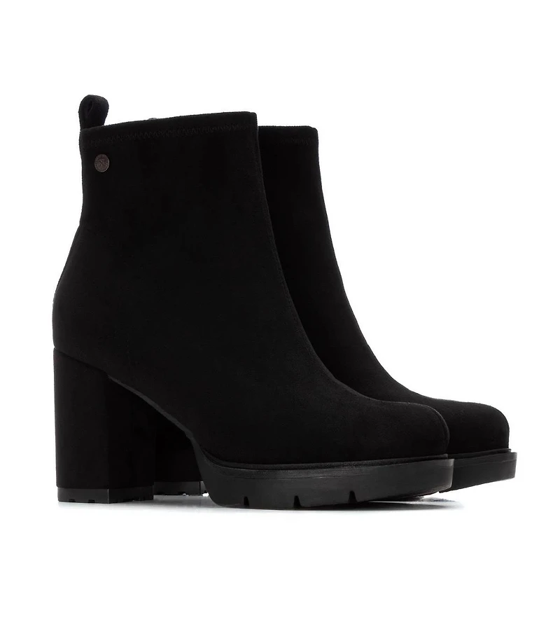 Xti Women's Suede Heeled Dress Booties By