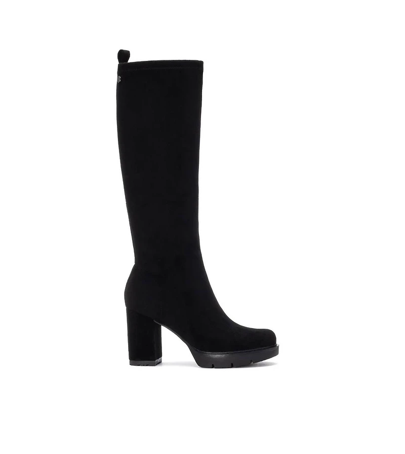 Xti Women's Suede Heeled Dress Boots By