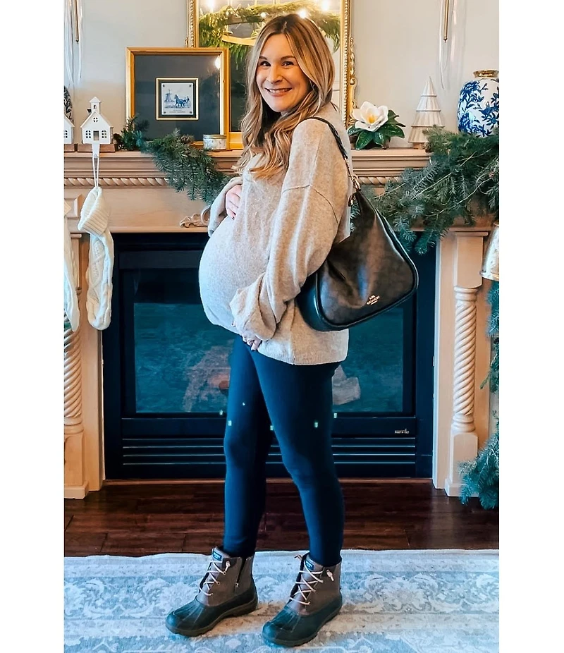 Pinkblush Maternity Taupe Basic Drop Shoulder Sweater