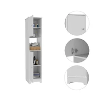 Tuhome Ibis Linen Cabinet White Mdf