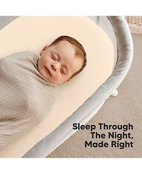 KeaBabies Bassinet Sheet for Baby Girls, Boys, 2-Pack Soothe Fitted Sheets, Bedside Mattress