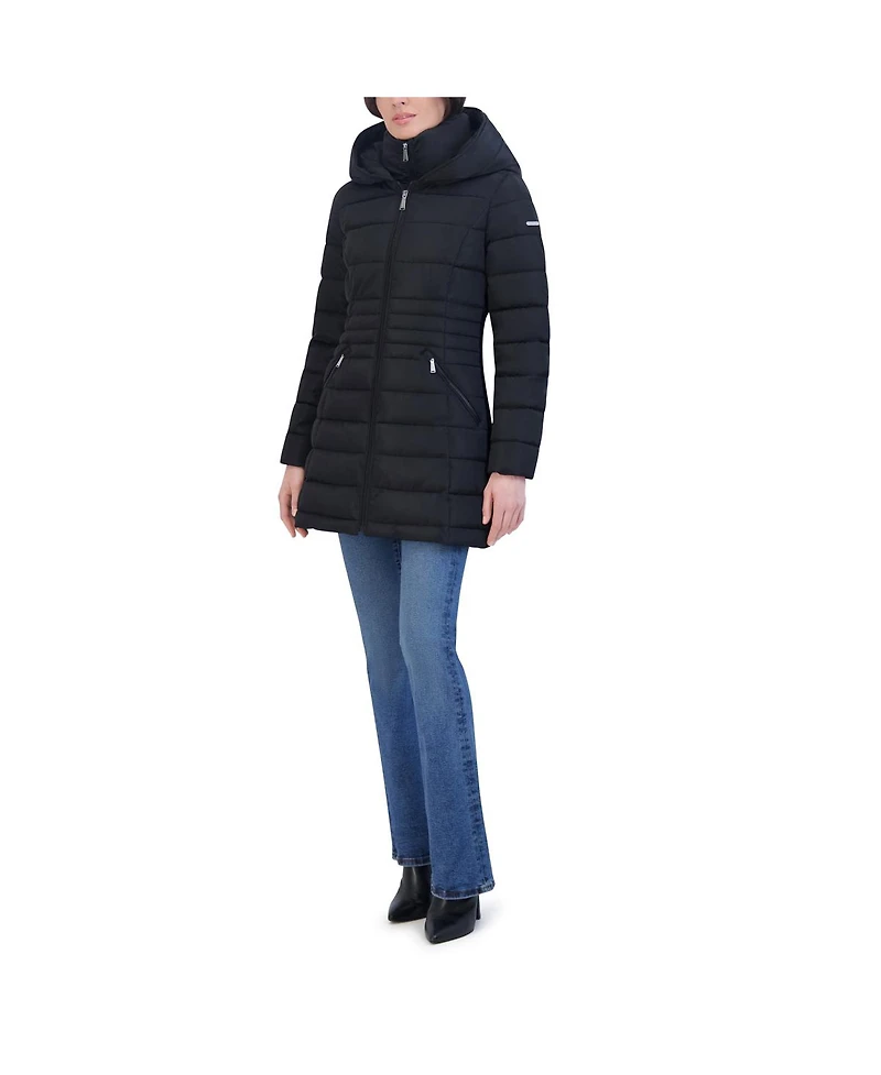 Laundry By Shelli Sega Fitted Puffer Coat