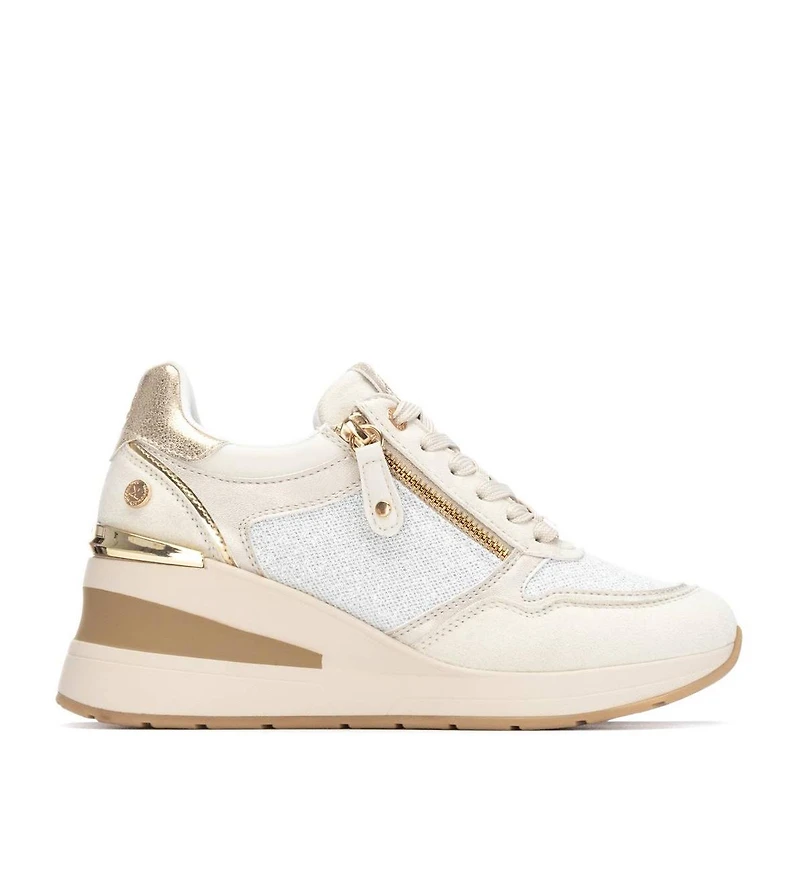 Xti Women's Side Zipper Wedge Sneakers By