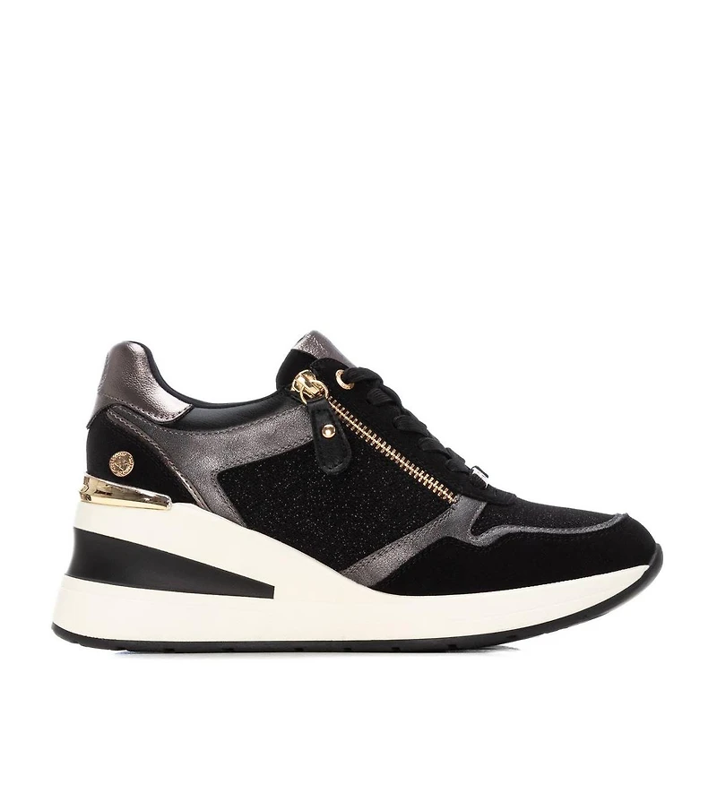 Xti Women's Side Zipper Wedge Sneakers By