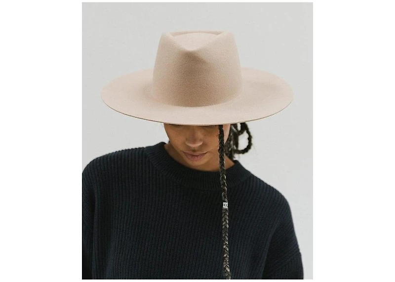 Dakota Wide Brim Felt Hat with Triangle Crown for Stylish Protection