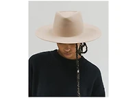 Dakota Wide Brim Felt Hat with Triangle Crown for Stylish Protection