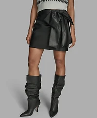 Bcbg Women's Bow Mini Skirt