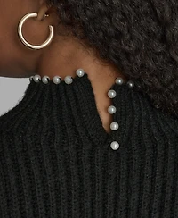 Bcbg Women's Long Sleeve Mock Neck Sweater