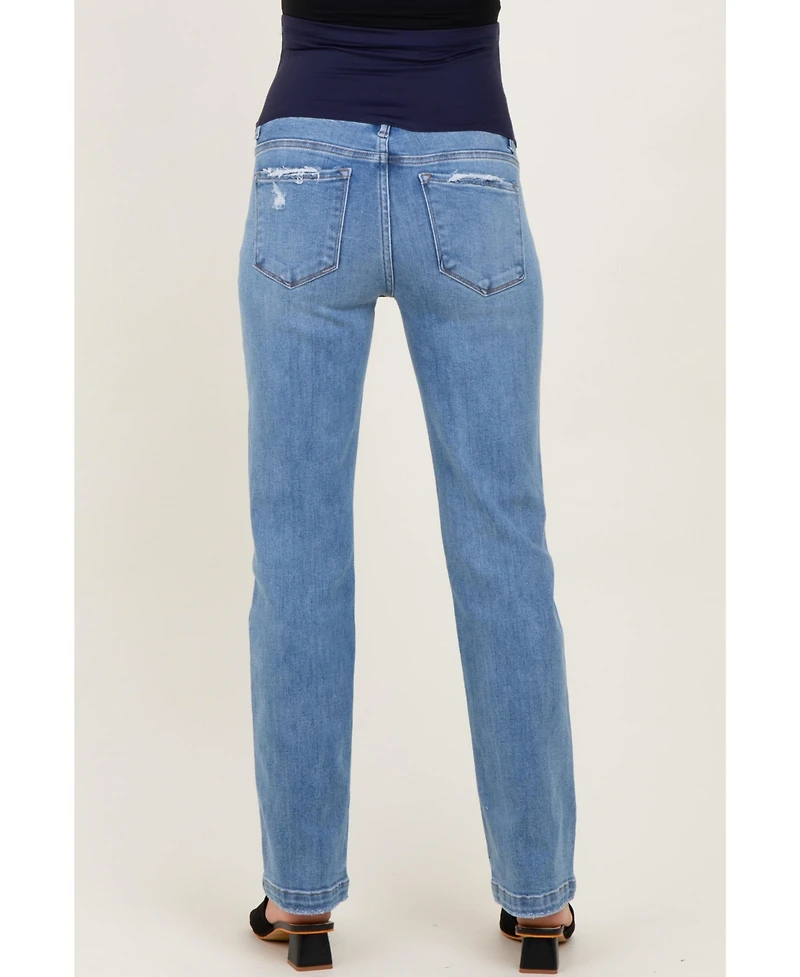 Pinkblush Maternity Medium Mid Rise Straight Jeans