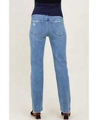 Pinkblush Maternity Medium Mid Rise Straight Jeans