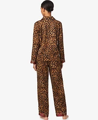 Lauren Ralph Women's Long Sleeves Notch Collar Pajama Set