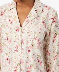 Lauren Ralph Women's Long Sleeves Notch Collar Pajama Set