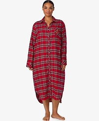 Lauren Ralph Lauren Plus Size Long Sleeve Sleepshirt