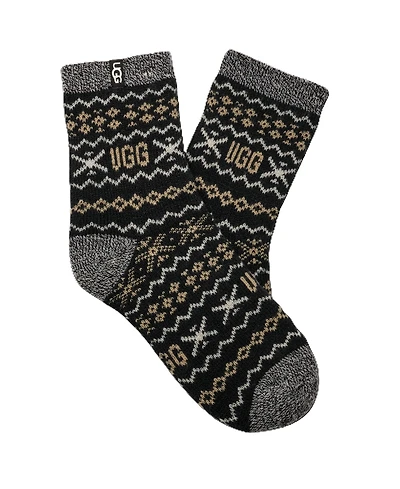Ugg Women's Cressida Cozy Novelty Quarter Socks