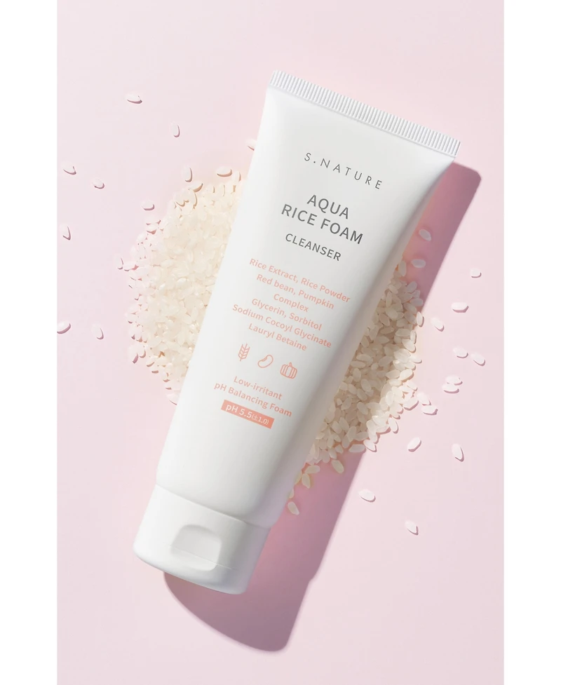 S. Nature Aqua Rice Foam Cleanser Jombo