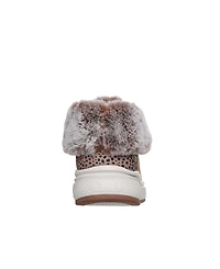 Skechers Women's Slip-Ins Bobs Skip Cute Wave-Fur Fancies Casual Booties from Finish Line