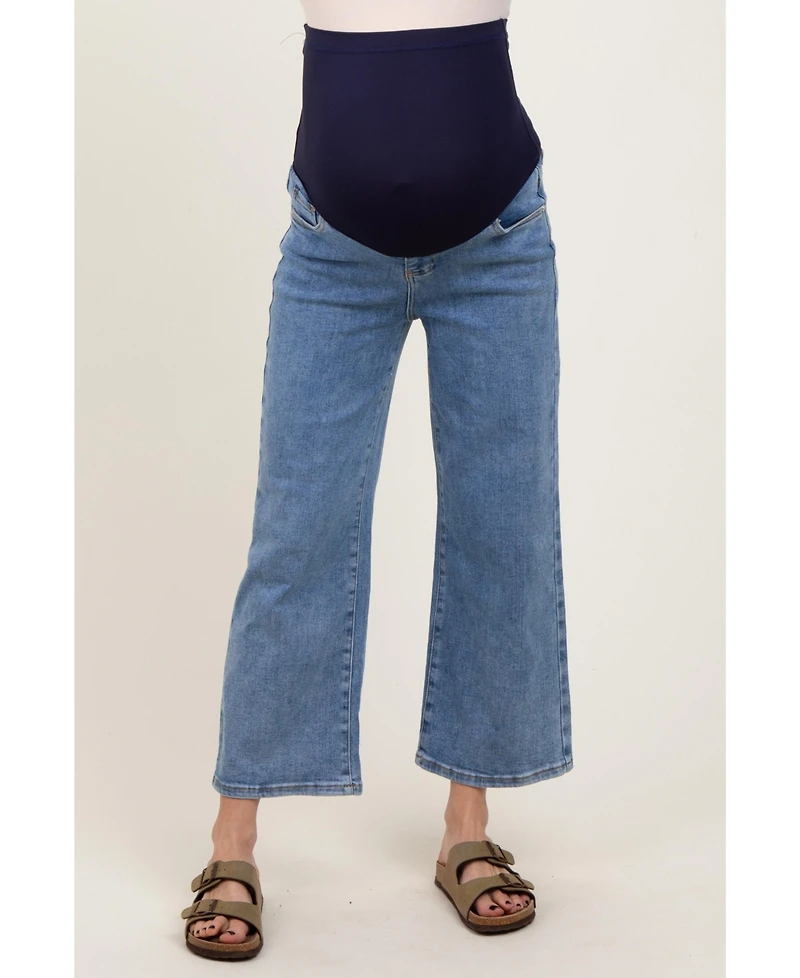 Pinkblush Maternity Light Wash Cropped Denim Jeans