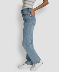 Dkny Jeans Women's Classic High Rise Straight No Cuff