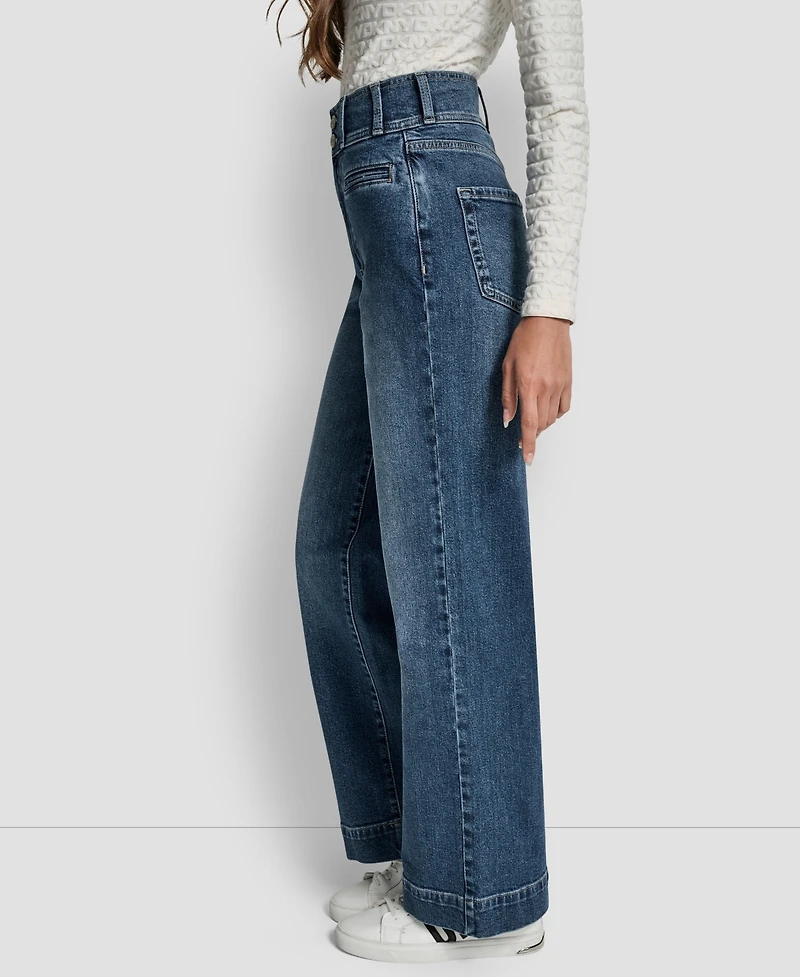 Dkny Jeans Women's High Rise Double Button