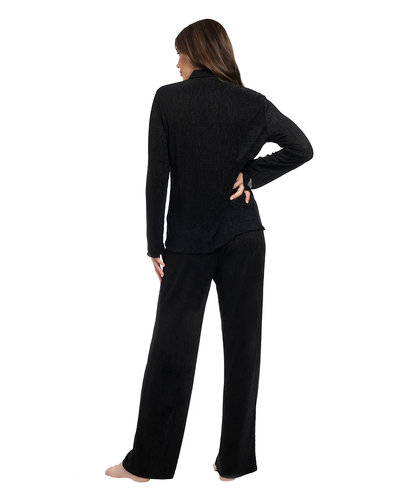 Midnight Bakery Women's 2-Piece Long Sleeves Top and Pants Pajama Set