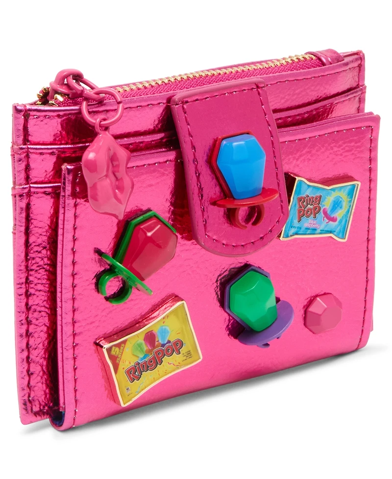 Betsey Johnson Thru Lick Thin Bifold Mini Wallet