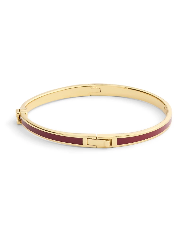 Coach Gold Plated Hinged Bangle Bracelets