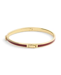 Coach Gold Plated Hinged Bangle Bracelets