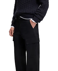 Boss by Hugo Men's Beckham x Micro-Patterned Cotton Cargo Pants