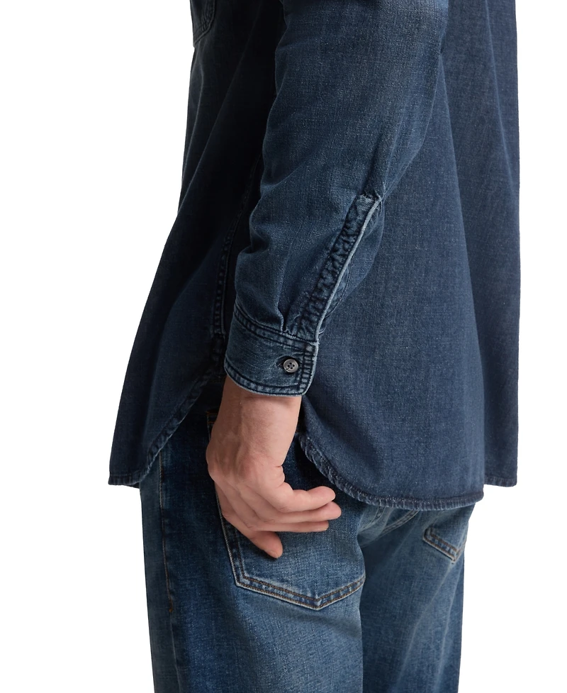 Boss by Hugo Men's Beckham x Blue Denim Shirt