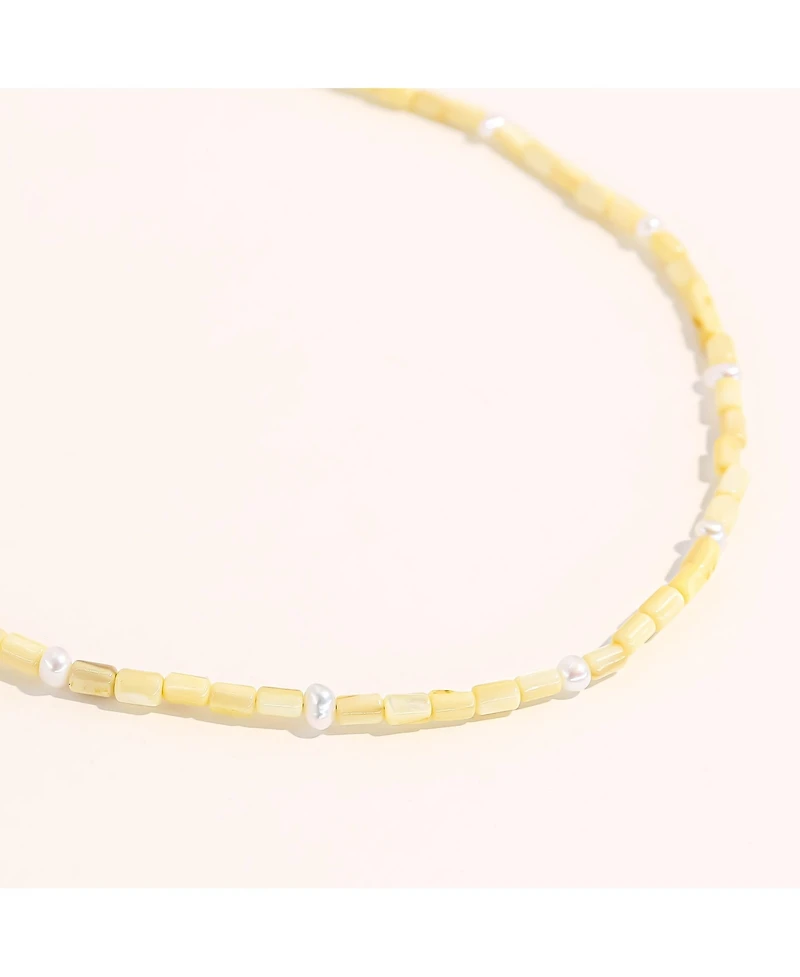 Limited Lusia Necklace - Pastel Yellow