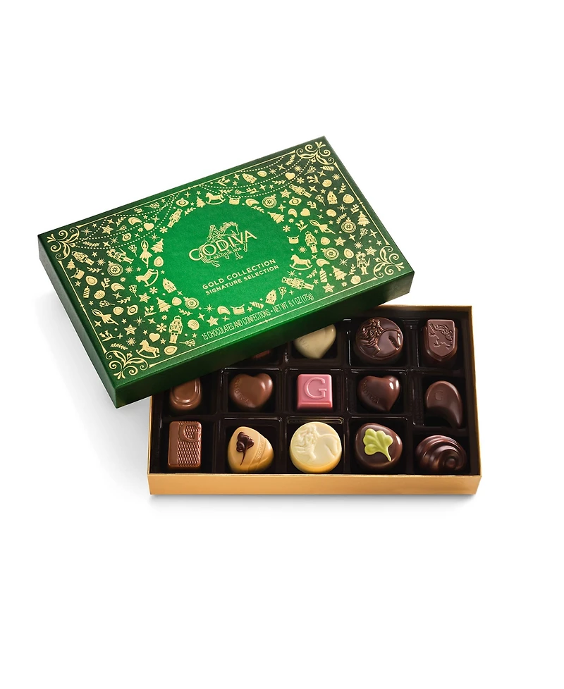 Godiva Holiday Limited Collection Assorted Chocolate Gift Box, 15-Pc.