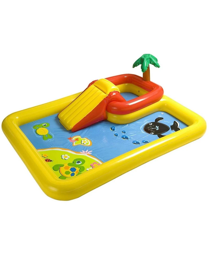 Intex 100"x77" Inflatable Ocean Play Center Backyard Toddler Kiddie Pool & Games