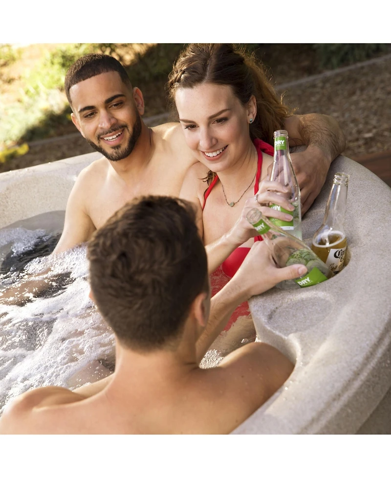 LifeSmart Key Largo Hot Tub Spa with 110 Volt Plug and Play and Led Light
