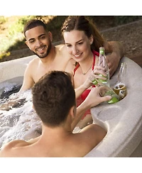 LifeSmart Key Largo Hot Tub Spa with 110 Volt Plug and Play and Led Light