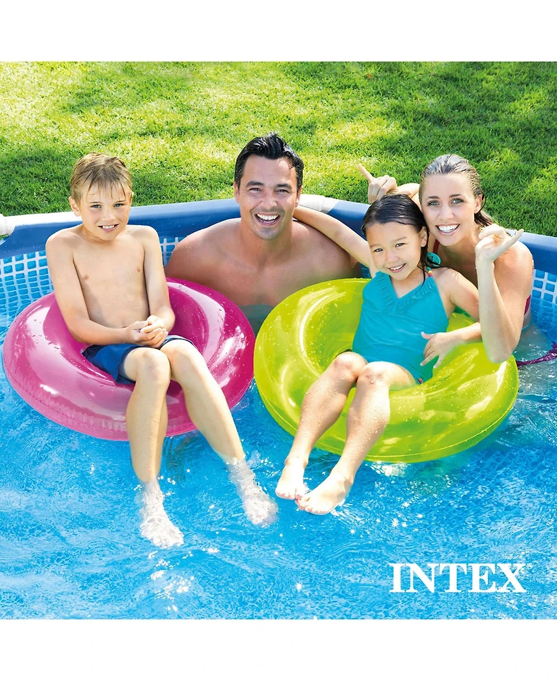 Intex 28201EH 10' x 30" Metal Frame Round Above Ground Swimming Pool with Pump