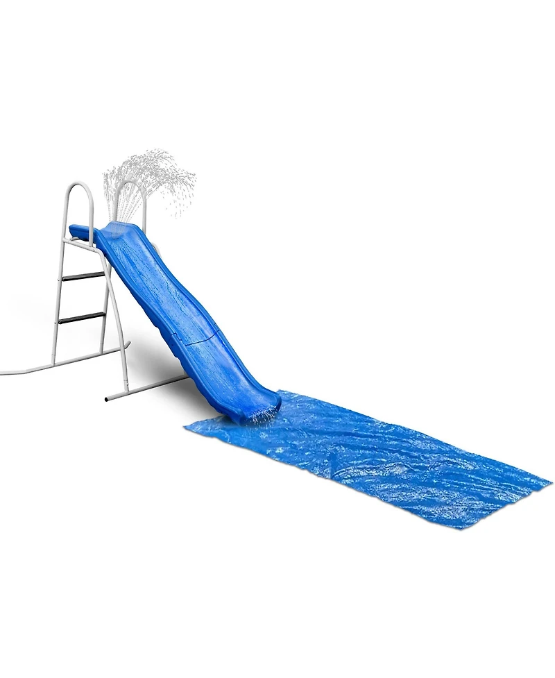 Xdp Recreation 6 Foot Water Wave Slide with Built In Adjustable Water Sprinkler