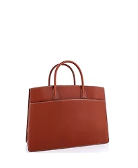 Pre-Owned Hermes 39 White Bus Bag Leather