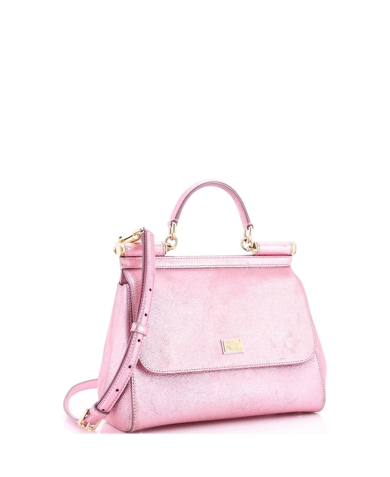 Pre-Owned Dolce & Gabbana Medium Miss Sicily Bag Leather