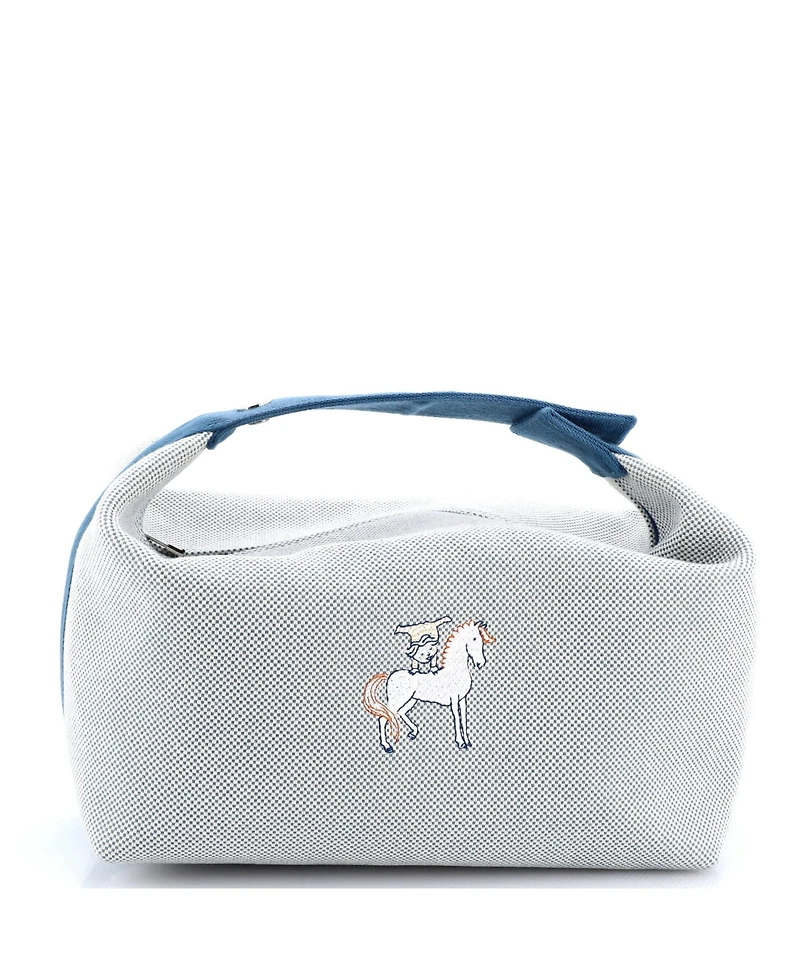 Pre-Owned HERMES Gm Bride-a-Brac Cabriole Travel Case Toile