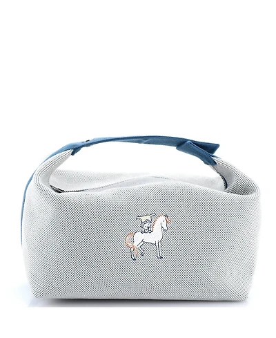 Pre-Owned HERMES Gm Bride-a-Brac Cabriole Travel Case Toile