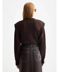 Scotch & Soda Women's Shoulder detail crew neck pullover