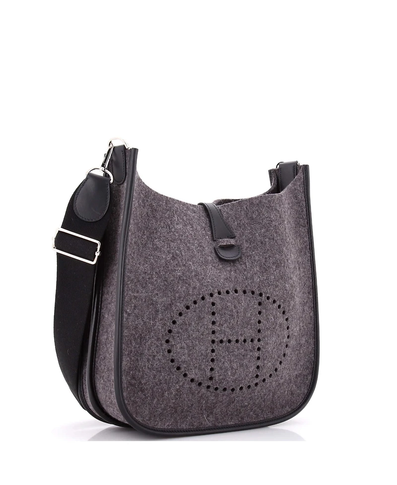 Pre-Owned Hermes Pm Evelyne Bag Gen Iii Felt