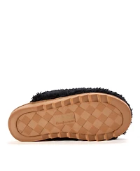 Dearfoams Women's Raven Teddy Scuff Slipper