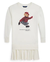 Polo Ralph Lauren Girls 7-16 Bear Fleece Dress