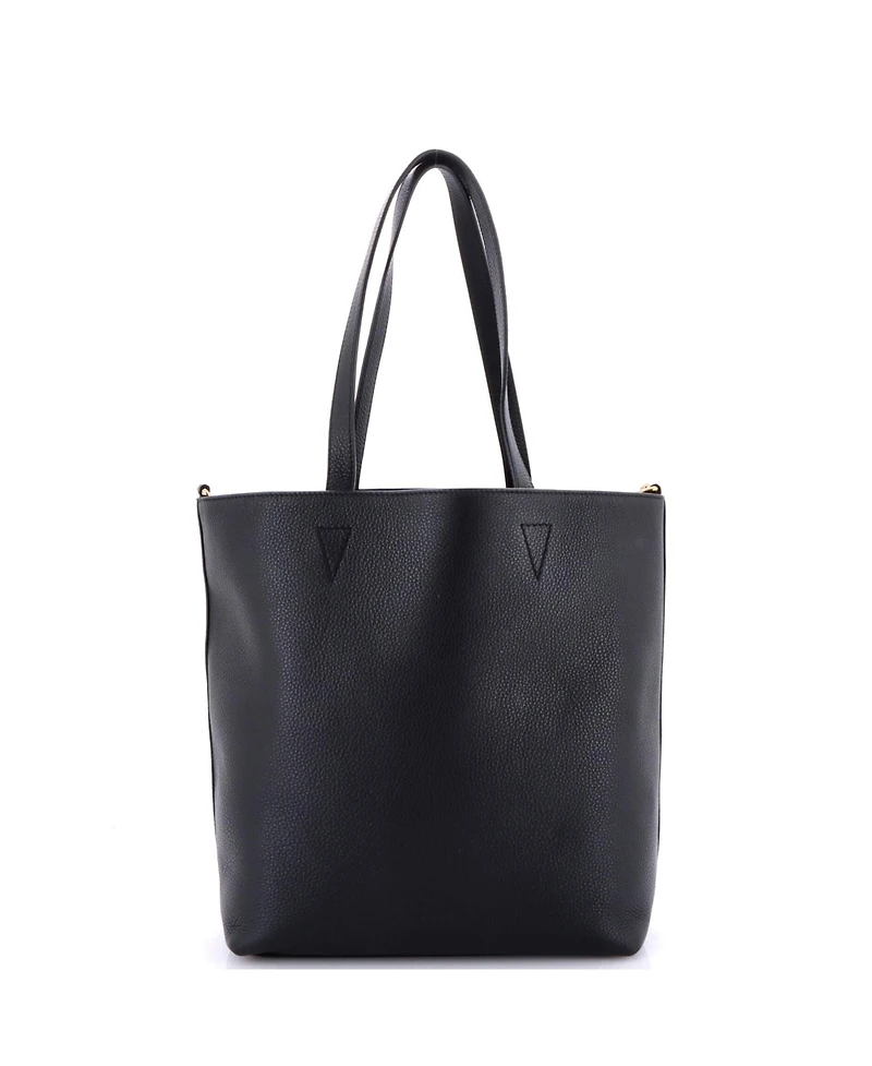 Pre-Owned Versace Tall La Medusa Convertible Shopper Tote Bag Leather Leather