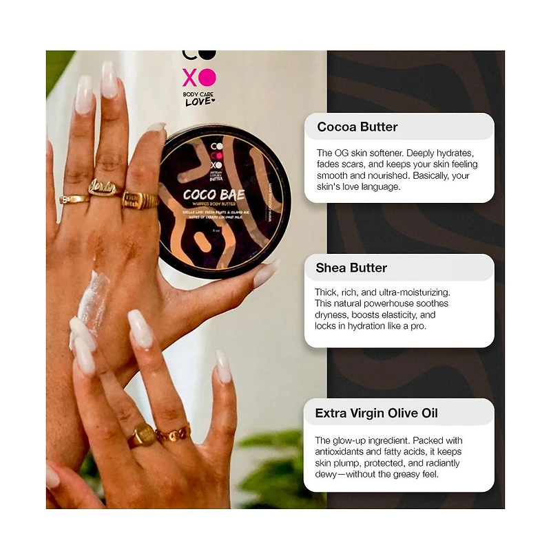 CoCo Xo Coco Bae Natural Whipped Body Butter 8 oz.