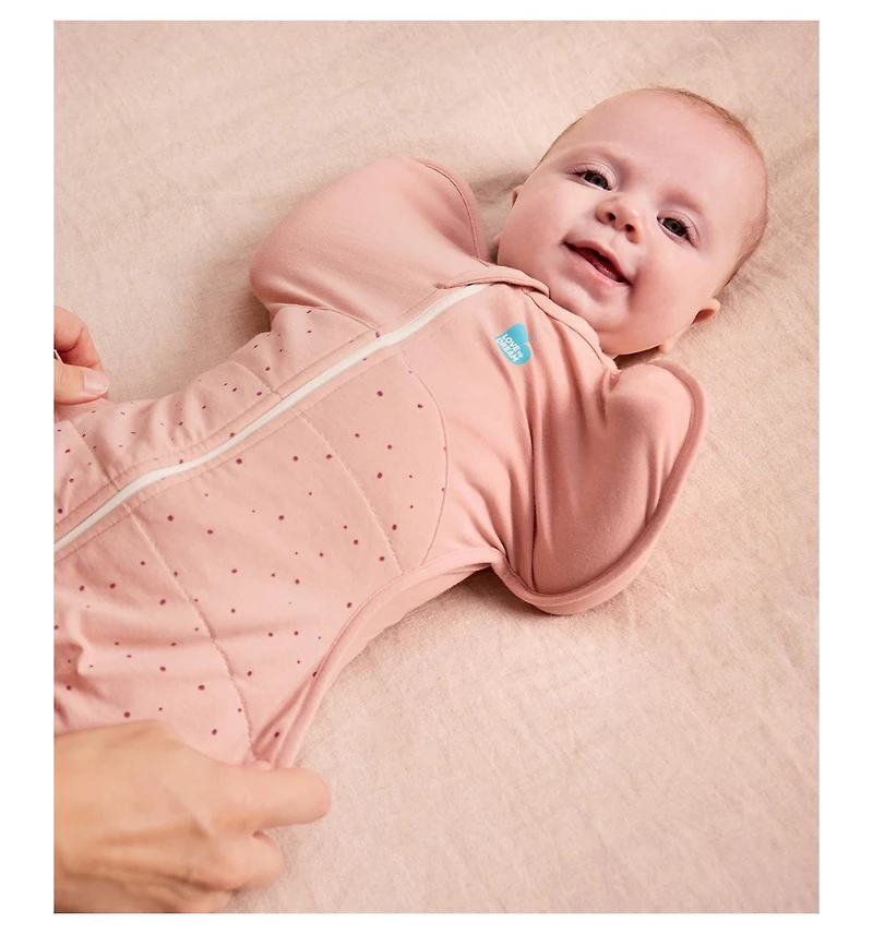 Love To Dream Baby Girls Swaddle Up Sleep Sack - Warm 2.5 Tog Rose Newborn (5-8.5lbs)